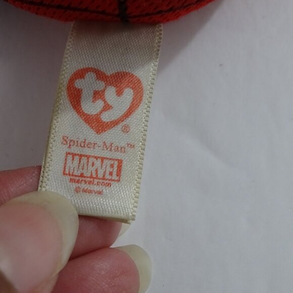 Ty Spider-Man Stuffed Animal Plush Soft Toy Marvel Bean Bag 5.5 inches - Picture 4 of 10